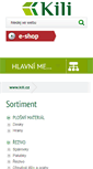 Mobile Screenshot of kili.cz